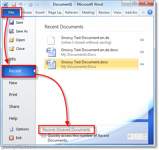 recover overwritten file word